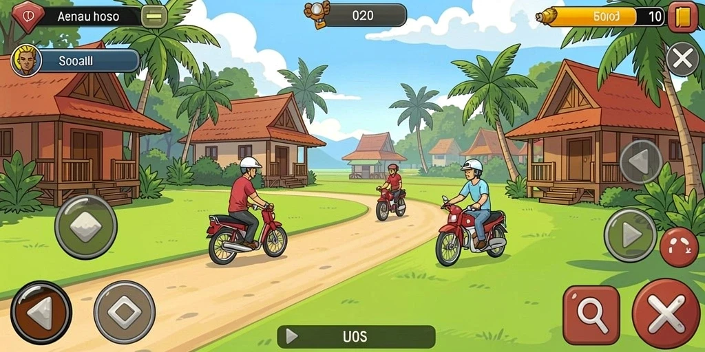 Tampilan antarmuka permainan yang menarik dan ramah pengguna.