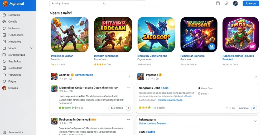 Tampilan awal permainan yang menarik dan colorful.