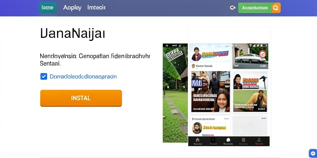 Tampilan awal yang menawan dengan karakter utama.