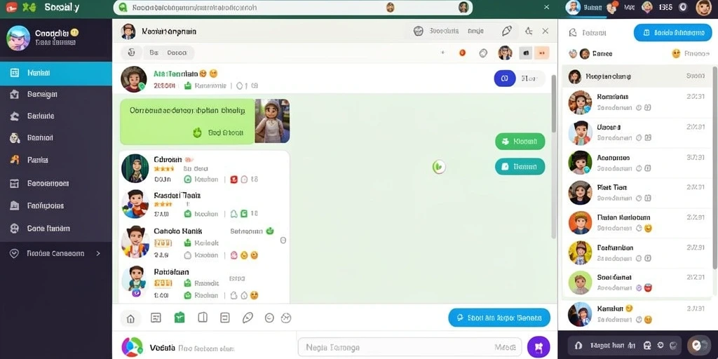 Screenshot dengan aksi pertarungan yang seru.