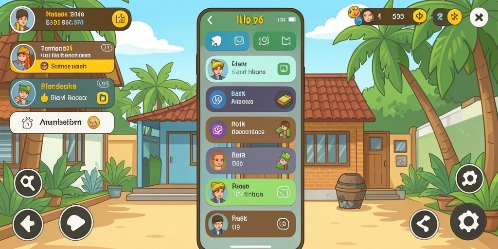 Menunjukkan antarmuka awal dari gameplay JURAGAN404.