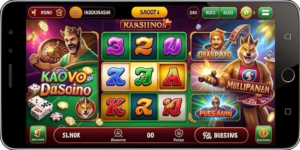 Tampilan beranda yang menarik dengan karakter yang cerah.