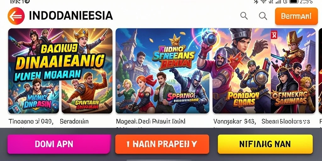 Tampilan menu utama yang menarik.